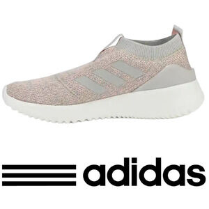 Adidas Ultimafusion Cloudfoam Pink/Gray Knit Slip On Sneakers Sz 10 B75967